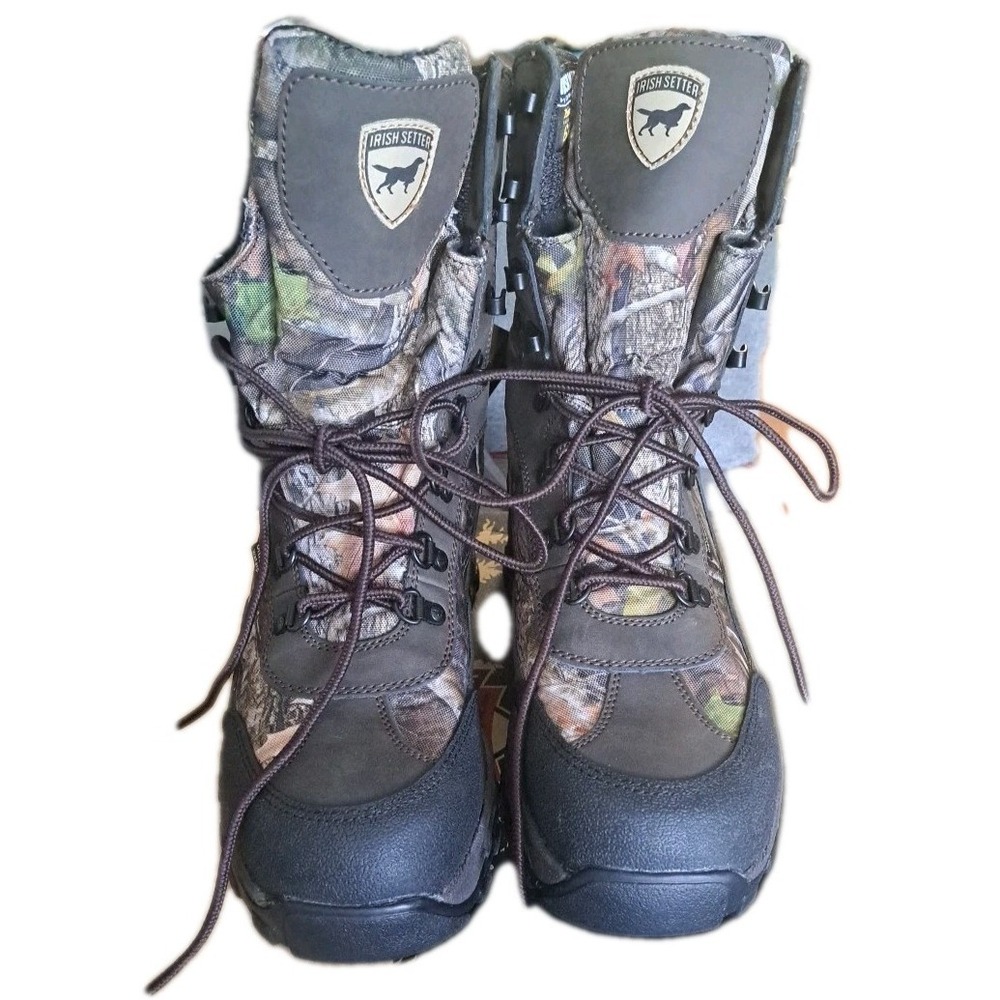 NWT Irish Setter Mens 9"Boot Truetimber Camo Waterproof Insulated Sz 9D